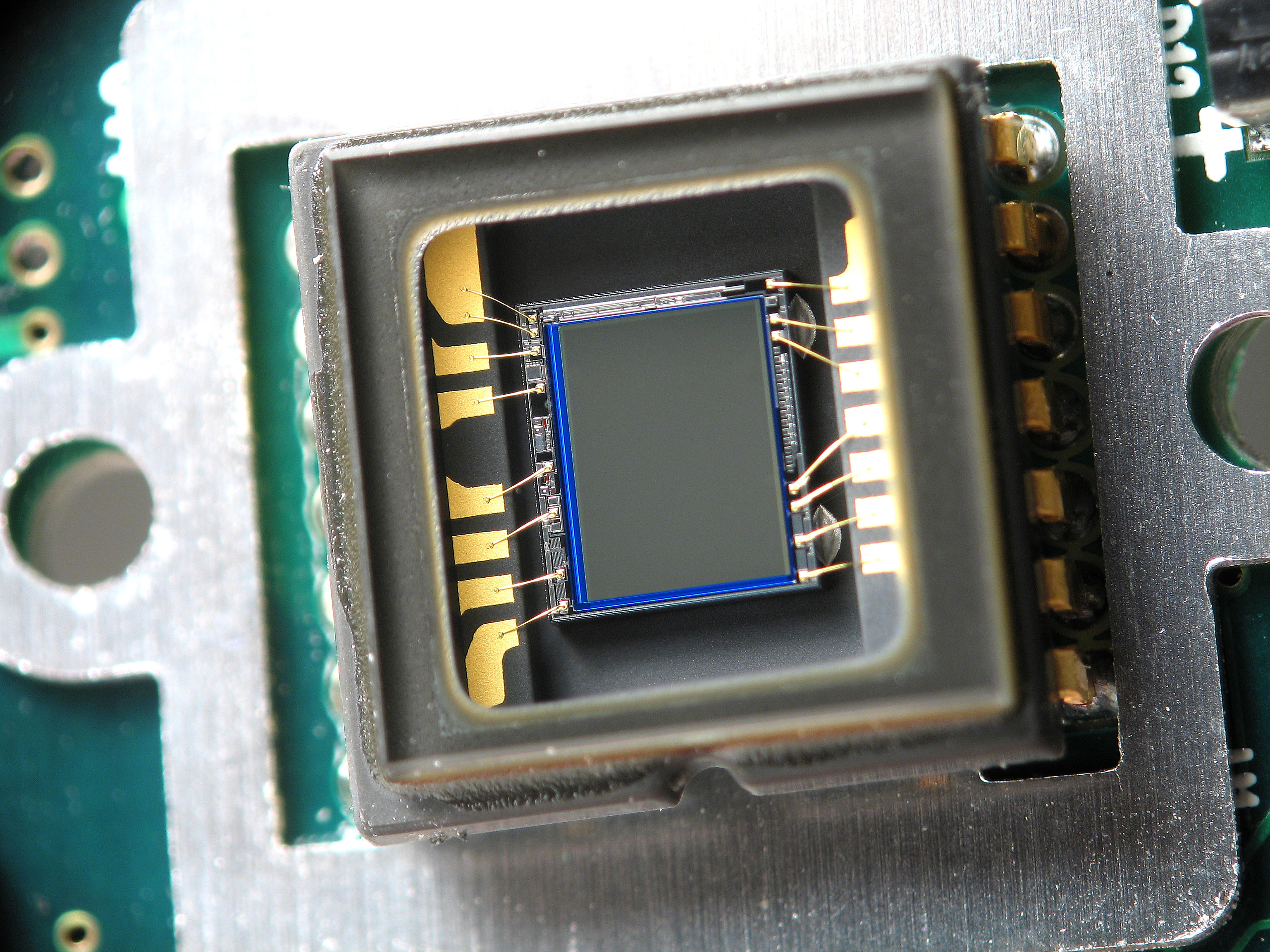 Webcam CCD closeup