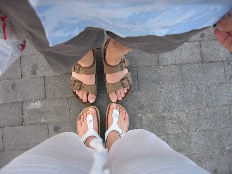 Feet on the ground