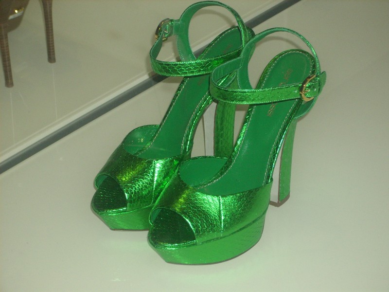 Green shoes Taormina