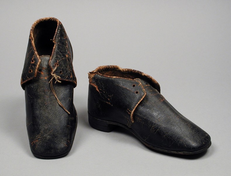 Pair of Boy's Ankle Shoes LACMA M.67.8.181a-b