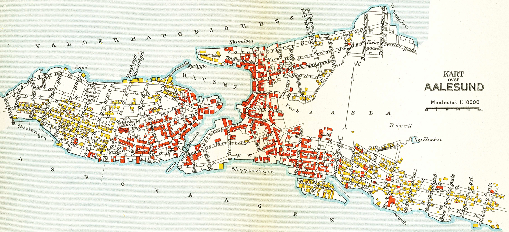 Ålesund map 1911
