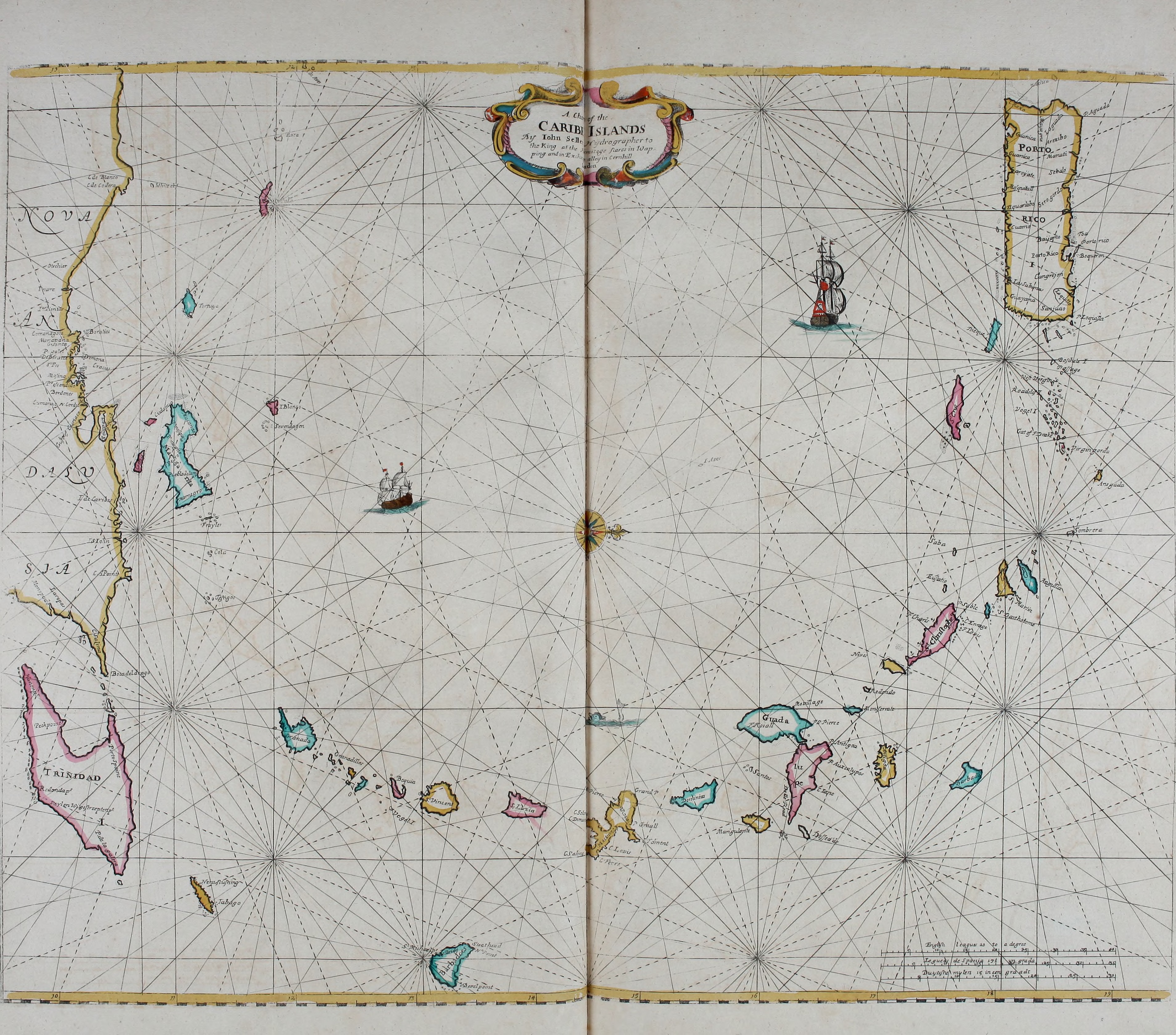 Atlas maritimus, or A book of charts - Describeing the sea coasts capes headlands sands shoals rocks and dangers the bayes roads harbors rivers and ports, in most of the knowne parts of the world. (14751114874)