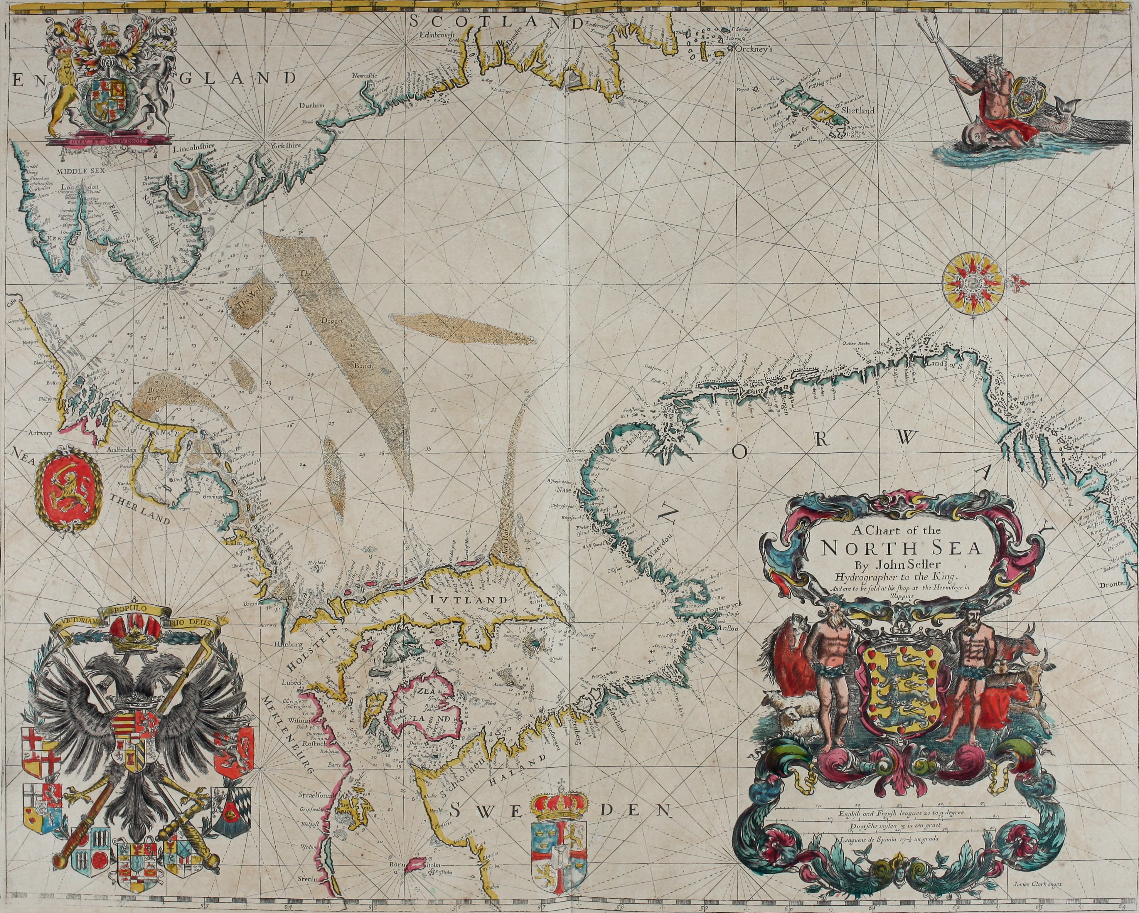 Atlas maritimus, or A book of charts - Describeing the sea coasts capes headlands sands shoals rocks and dangers the bayes roads harbors rivers and ports, in most of the knowne parts of the world. (14753113482)
