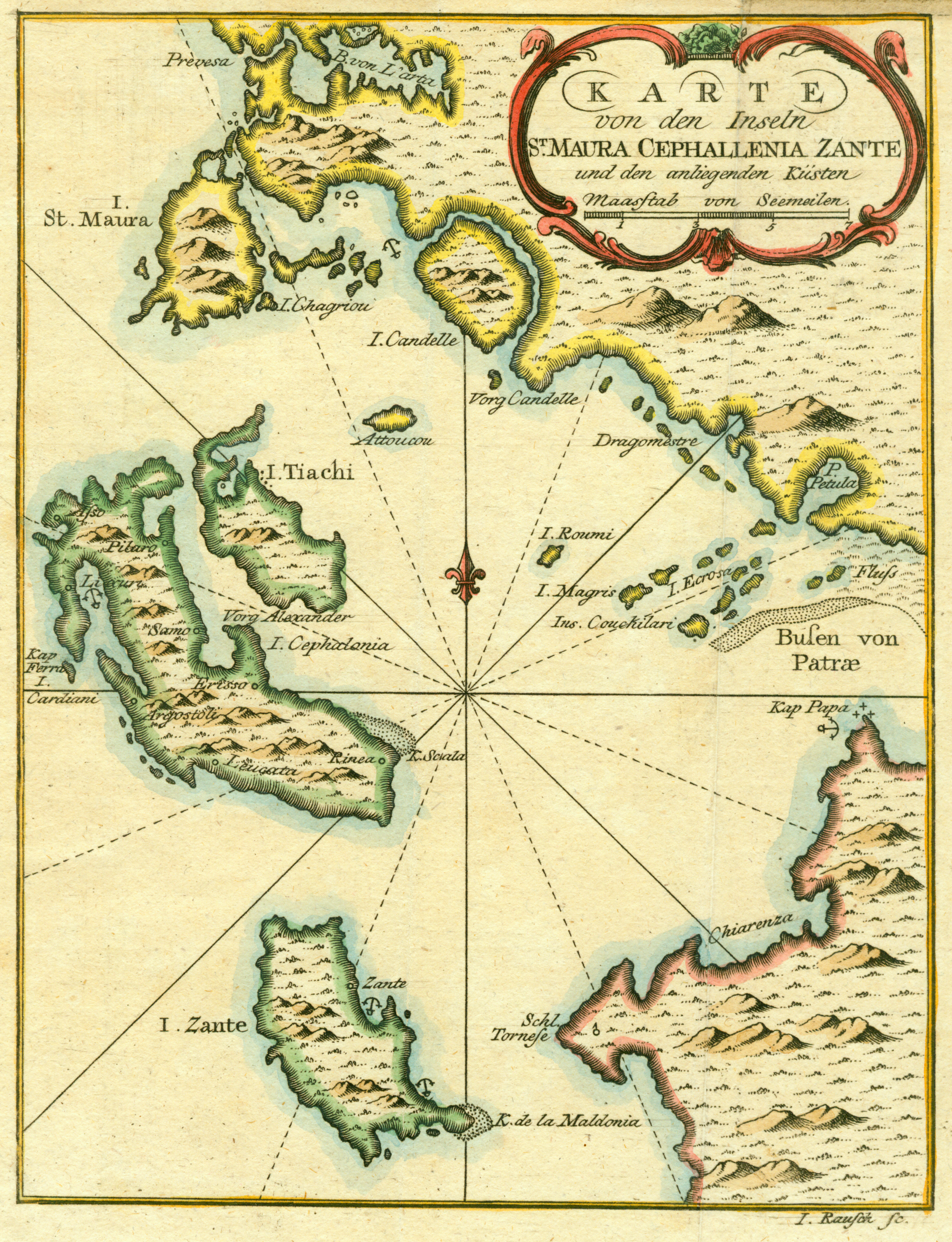 Bellin map of the Ionian Sea 1797 IAN 0134