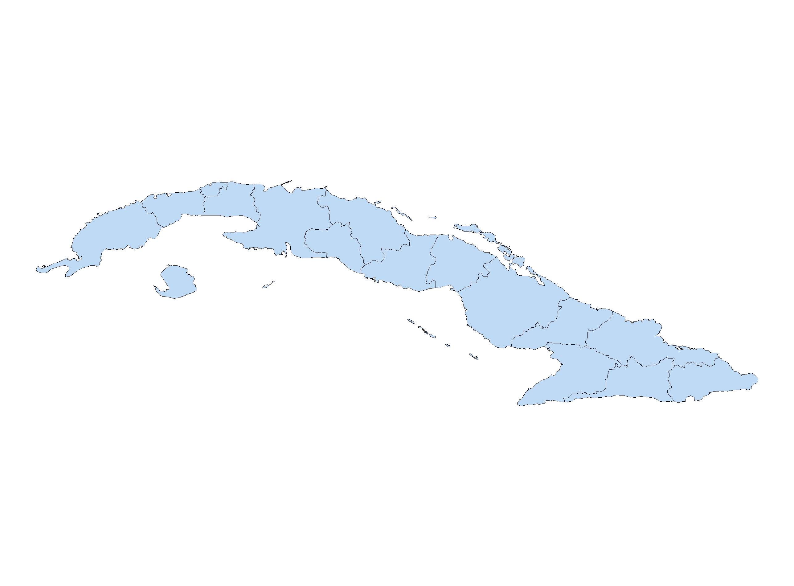 Cuba Provinces 2011