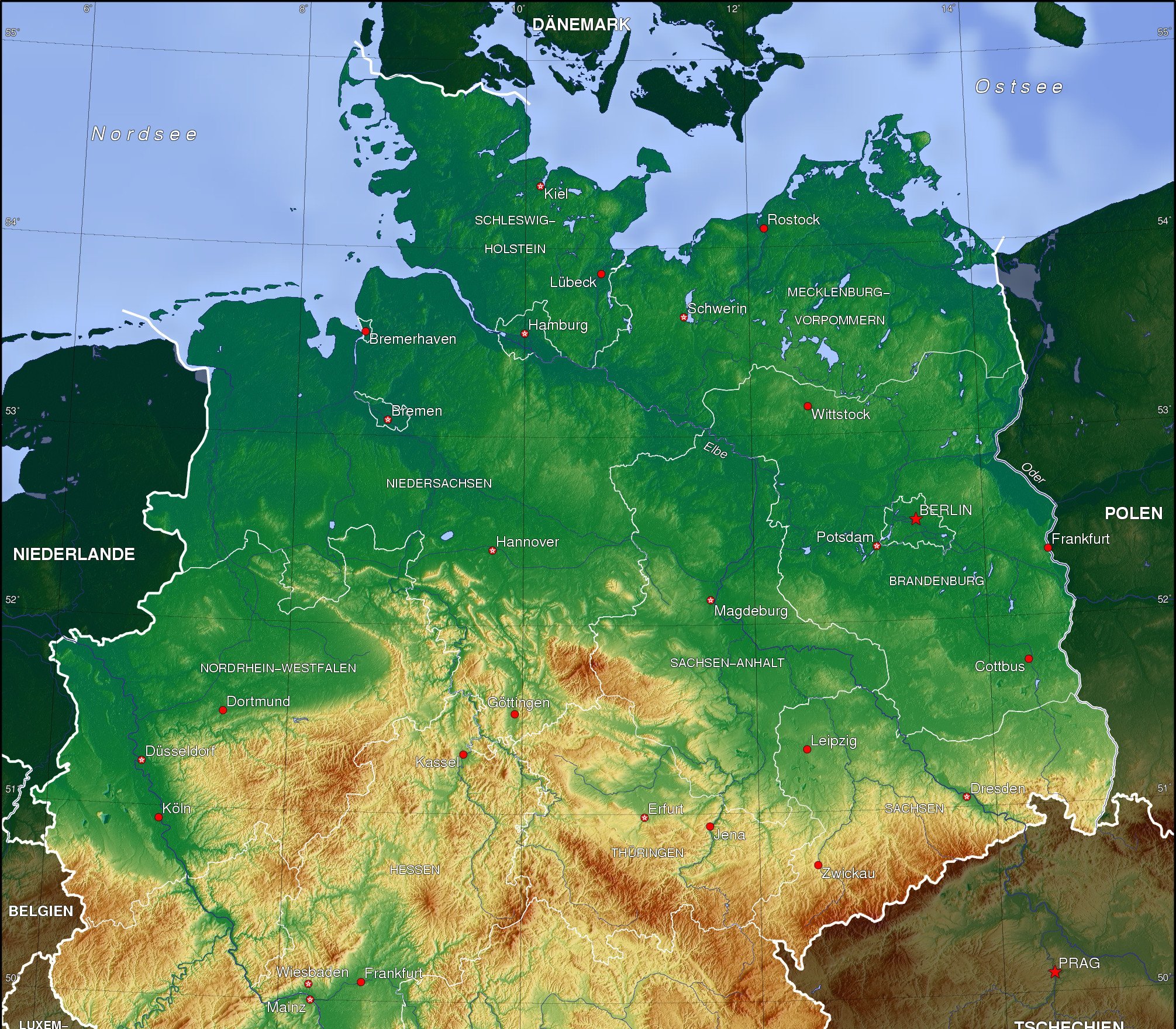Deutschland topo cropped