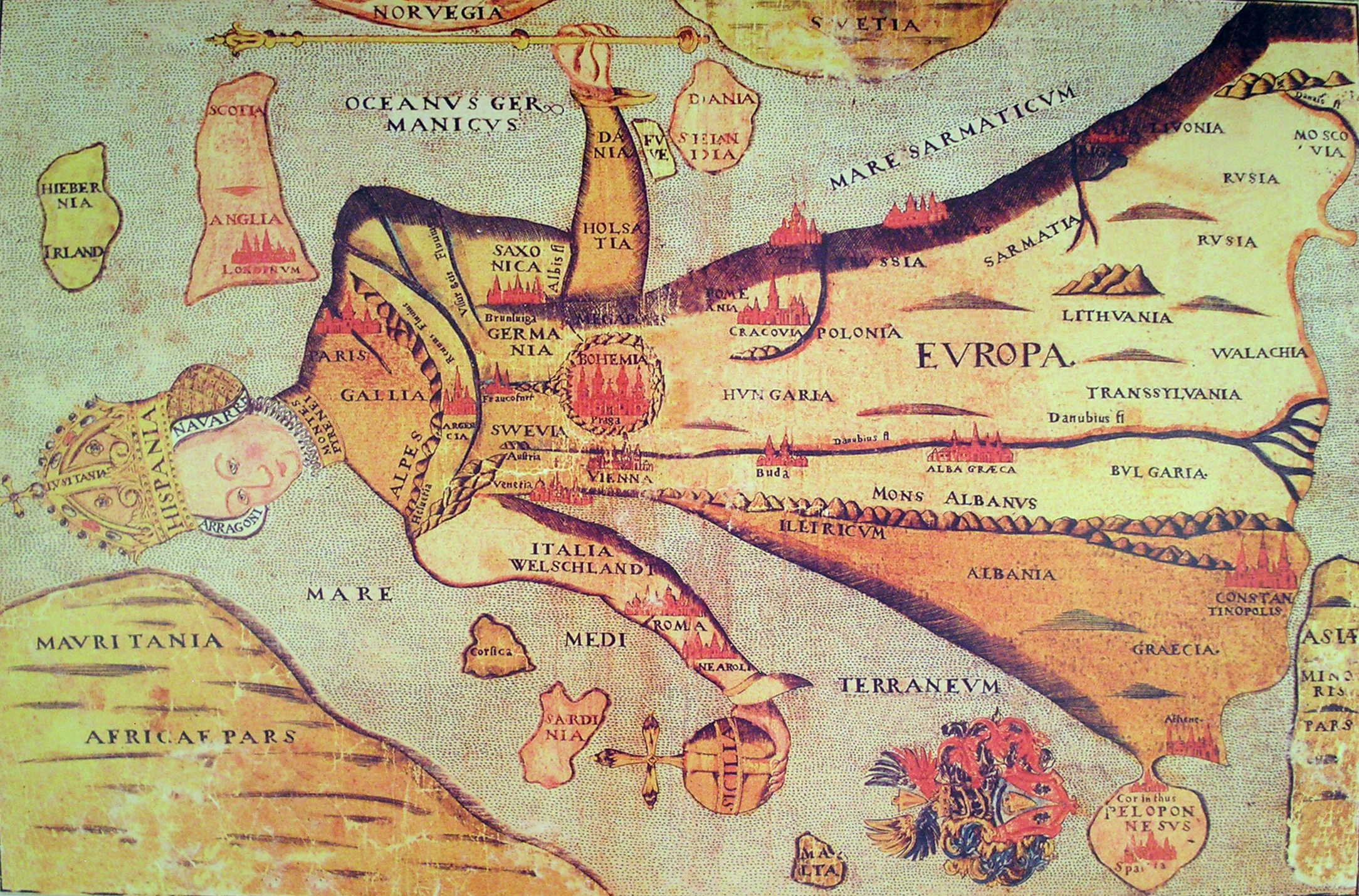 Europe as a queen map