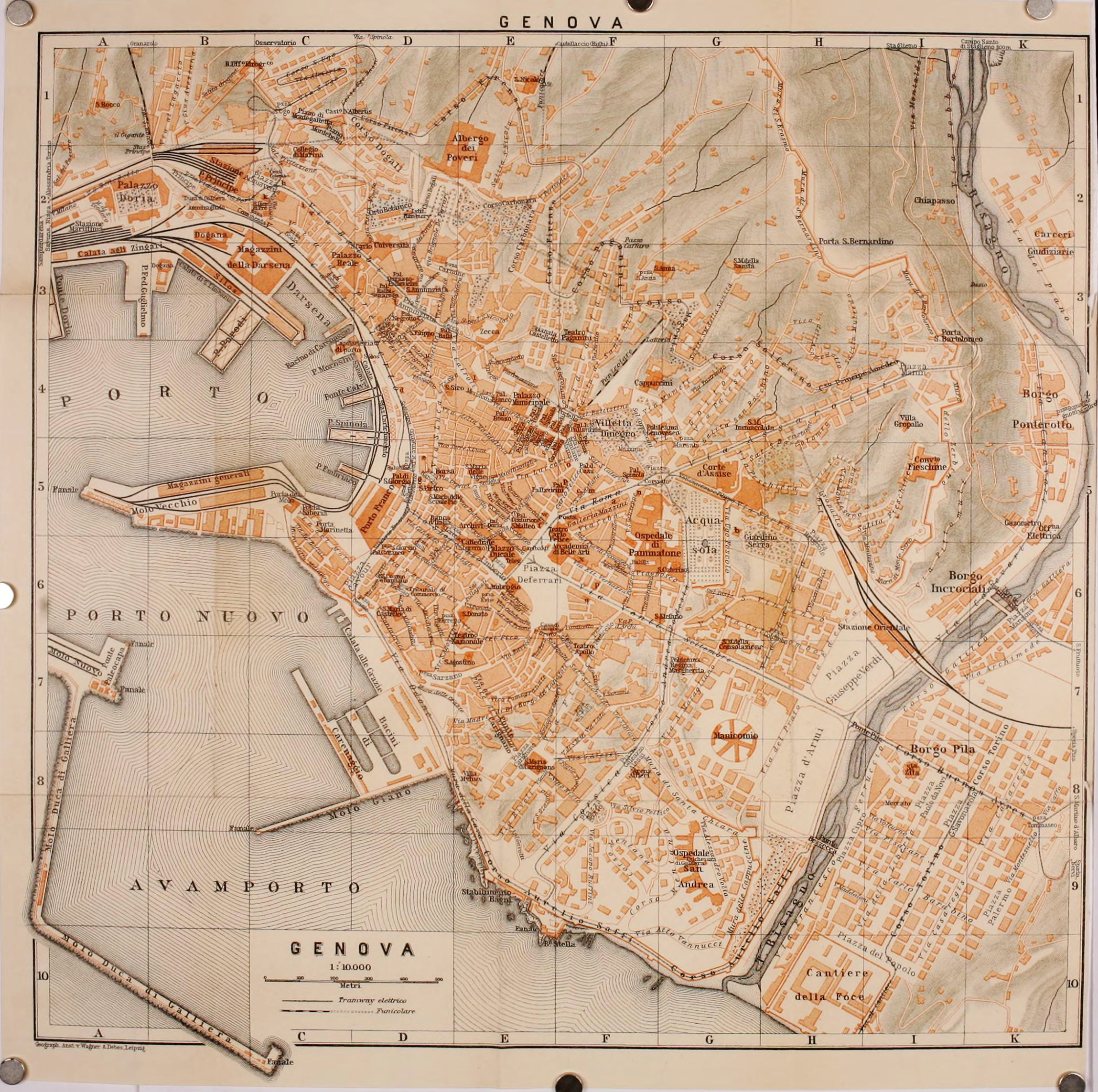 Genoa 1906 - Italy handbook for travellers