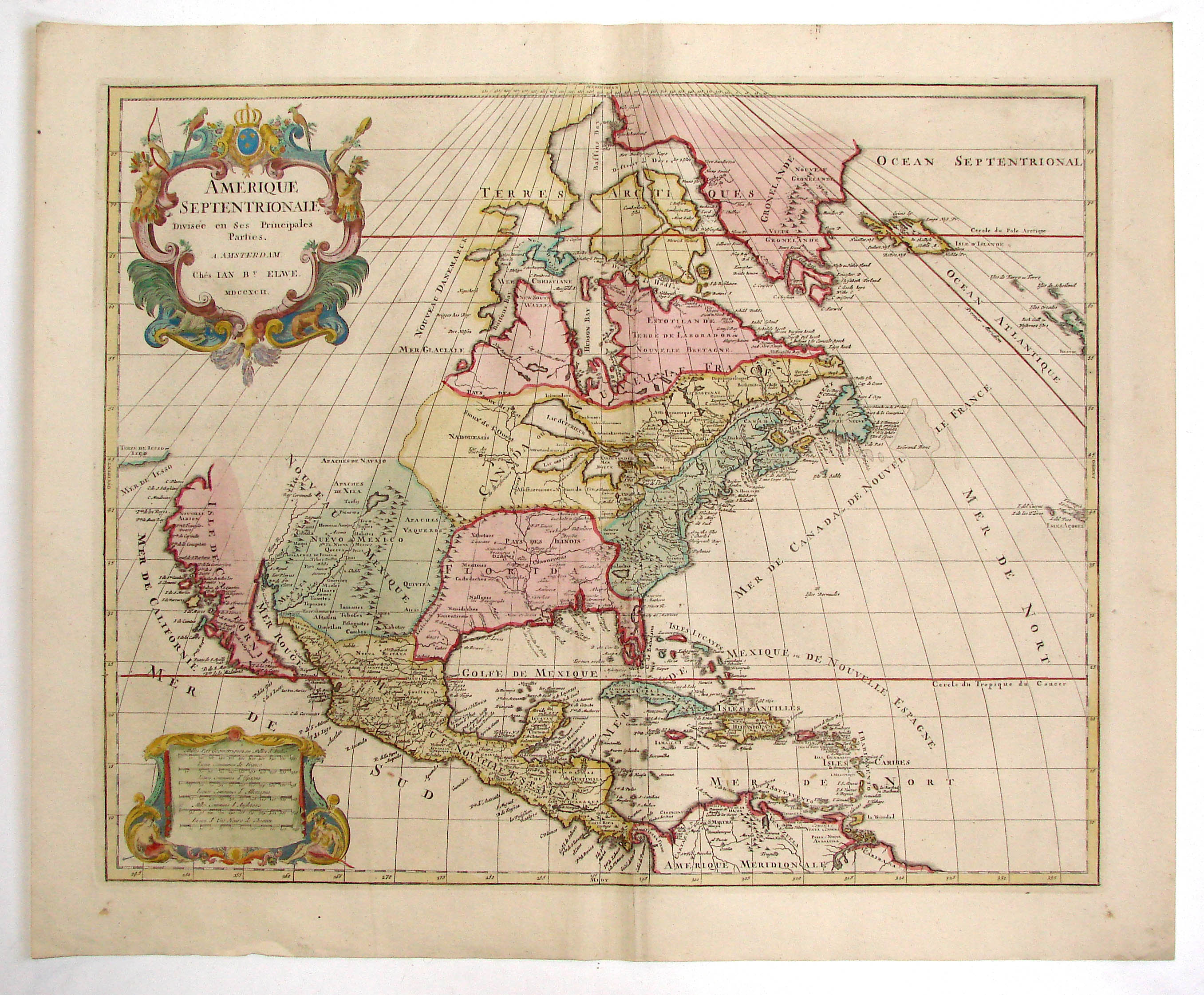 Jaillot-Elwe, Norteamerica, 1792