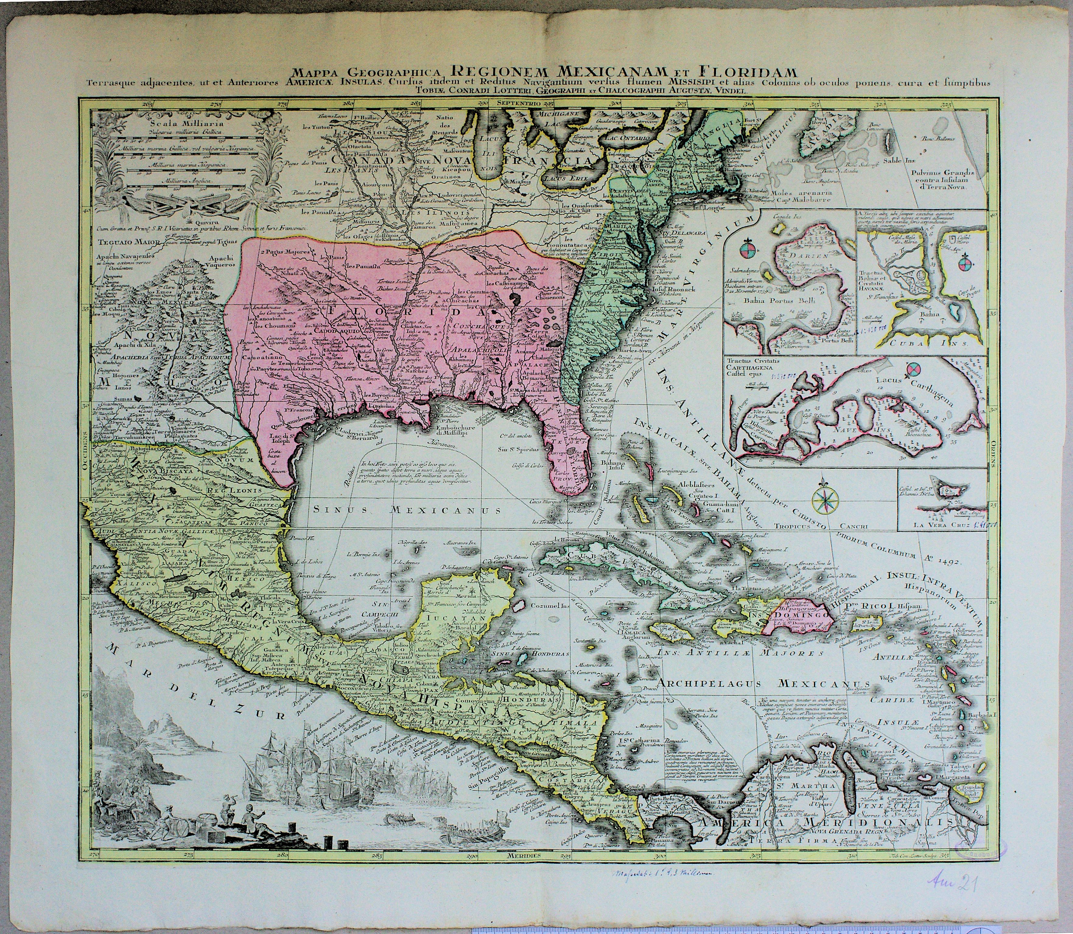 Kartenblatt Florida Mexiko 9116
