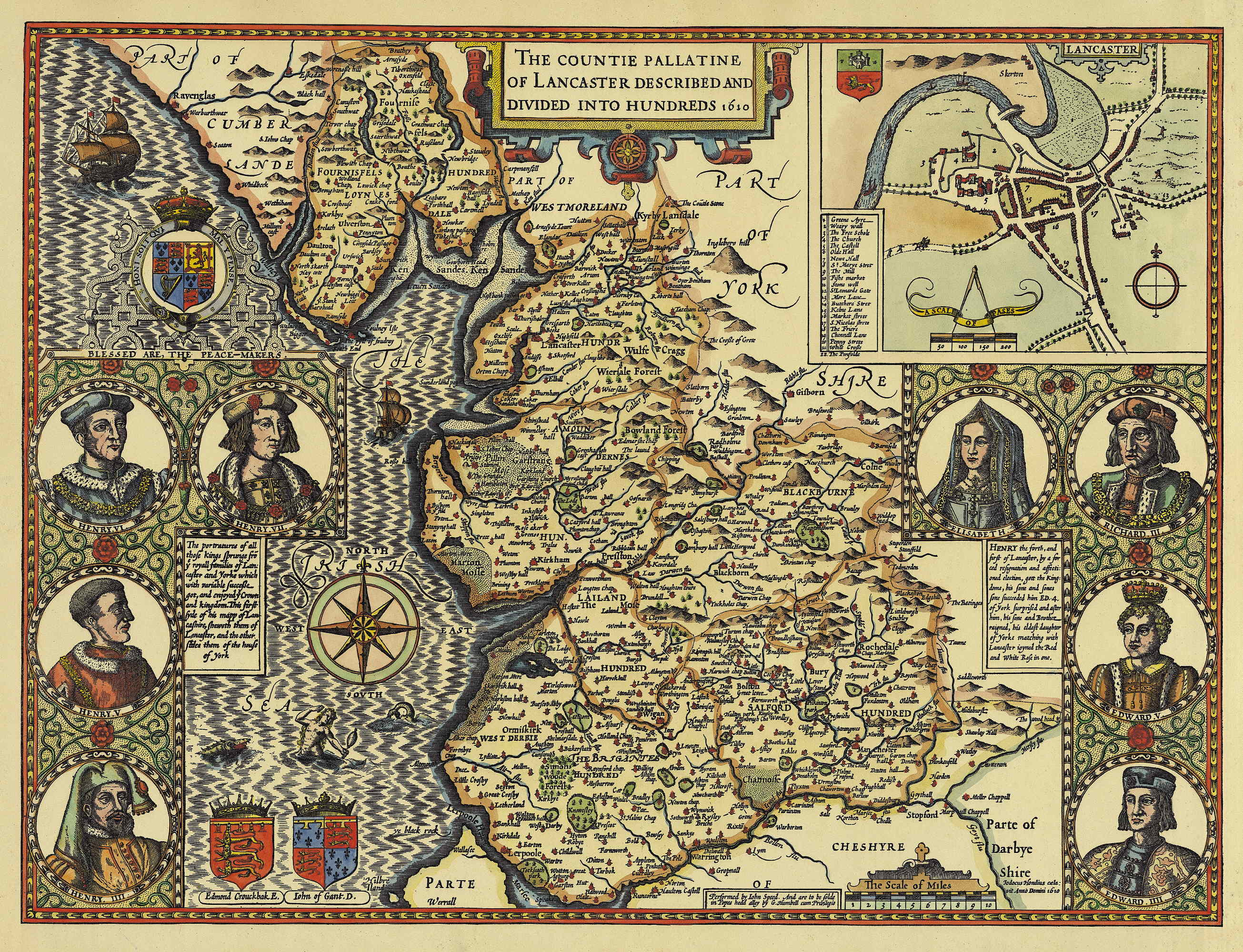 Lancashire 1610 Speed Hondius