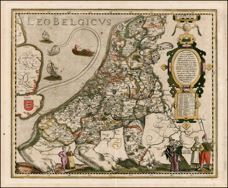 1617 Leo Belgicus Kaerius