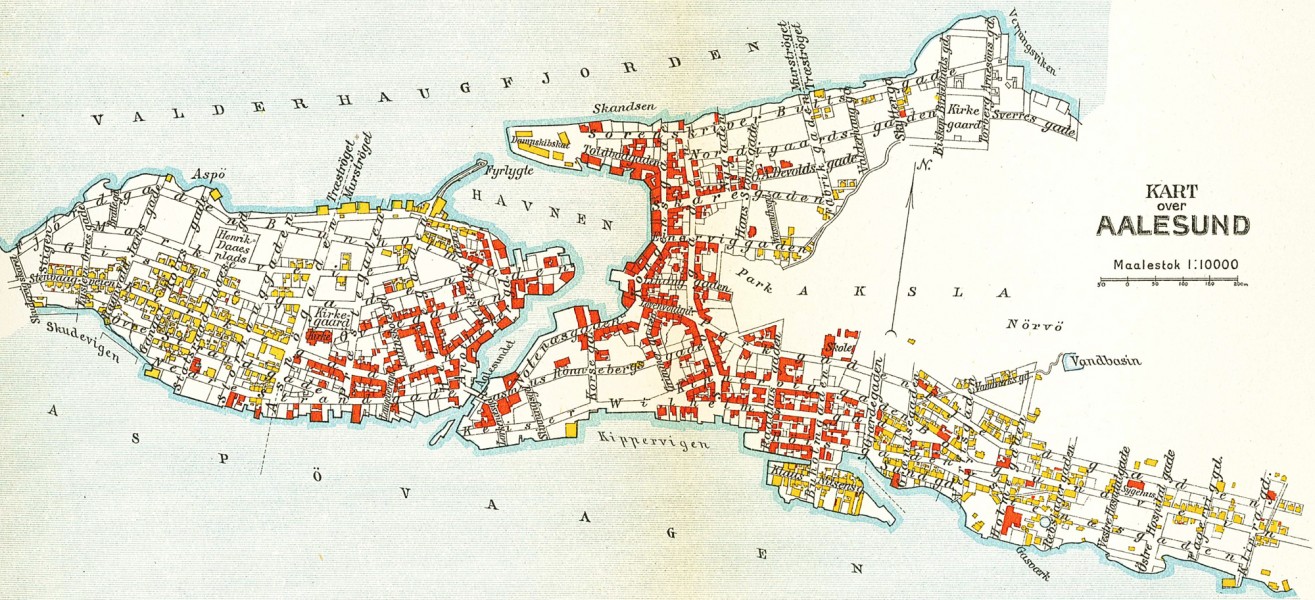 Ålesund map 1911