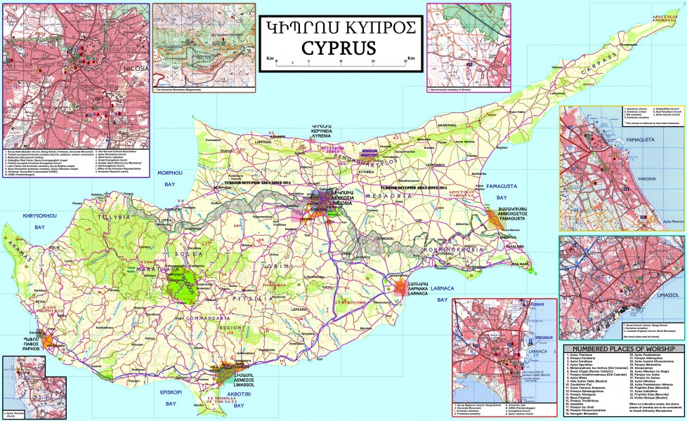Armenian Cyprus map
