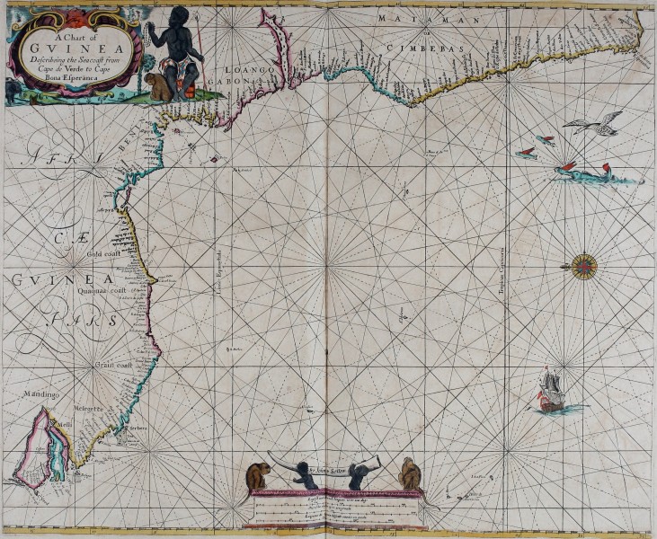 Atlas maritimus, or A book of charts - Describeing the sea coasts capes headlands sands shoals rocks and dangers the bayes roads harbors rivers and ports, in most of the knowne parts of the world. (14751107764)