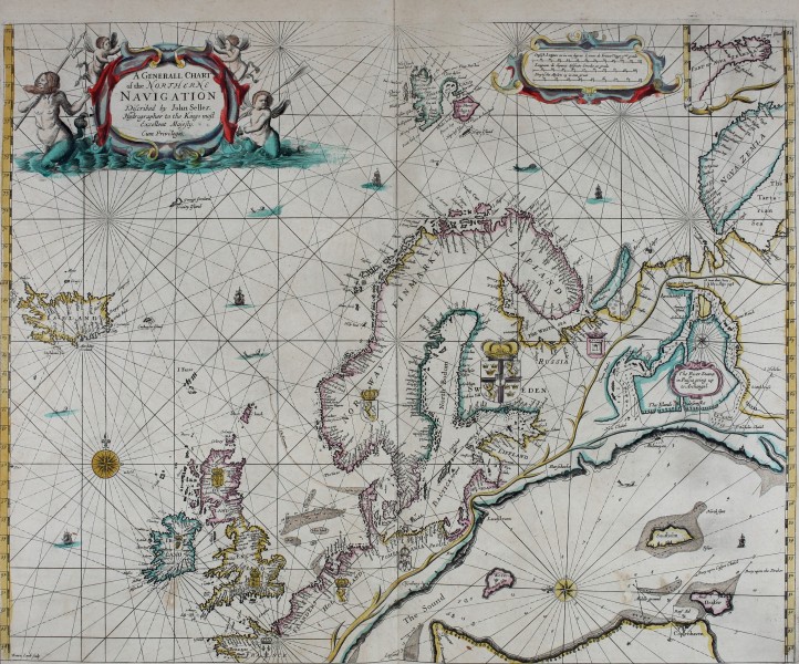 Atlas maritimus, or A book of charts - Describeing the sea coasts capes headlands sands shoals rocks and dangers the bayes roads harbors rivers and ports, in most of the knowne parts of the world. (14753137642)