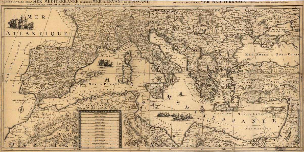 Carte nouvelle de la mer mediterranee. LOC 2001620436