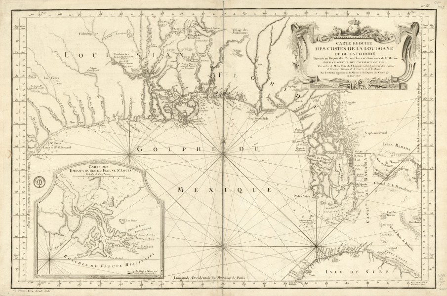CarteRéduiteDesCostesDeLaLouisianeEtDeLaFloride1764-3
