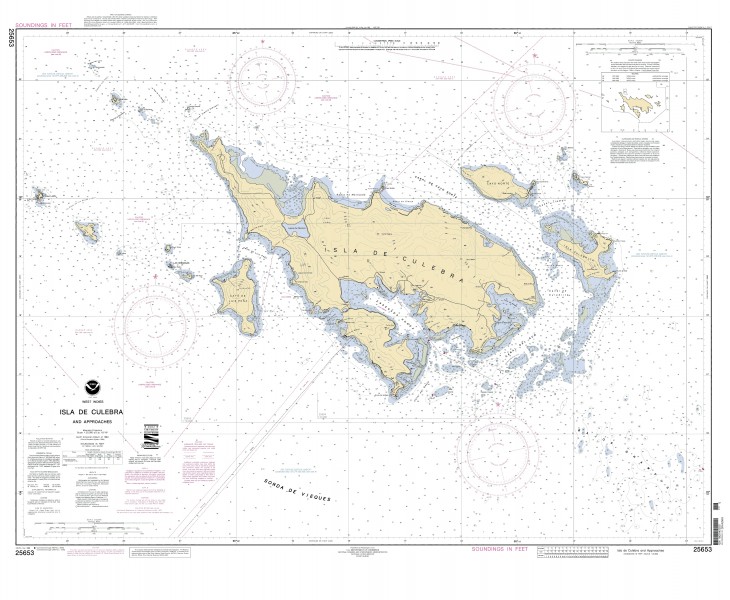 Culebra Nautical chart