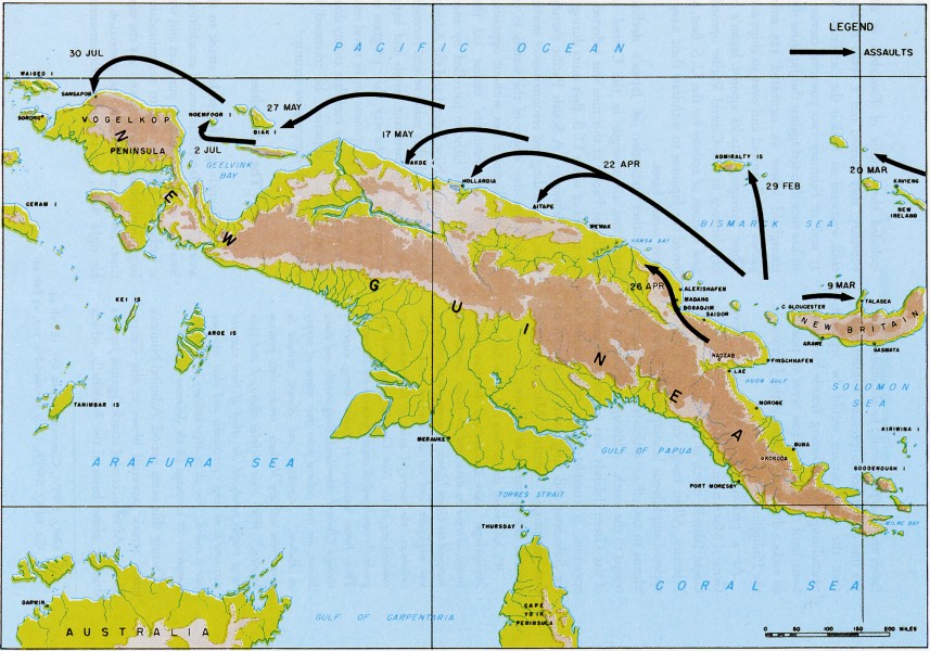Landings to Western New Guinea