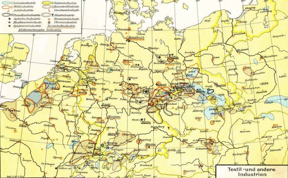Lange diercke sachsen deutschland textil und andere industrien
