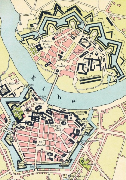Lange diercke sachsen dresdens festungswerke um 1800