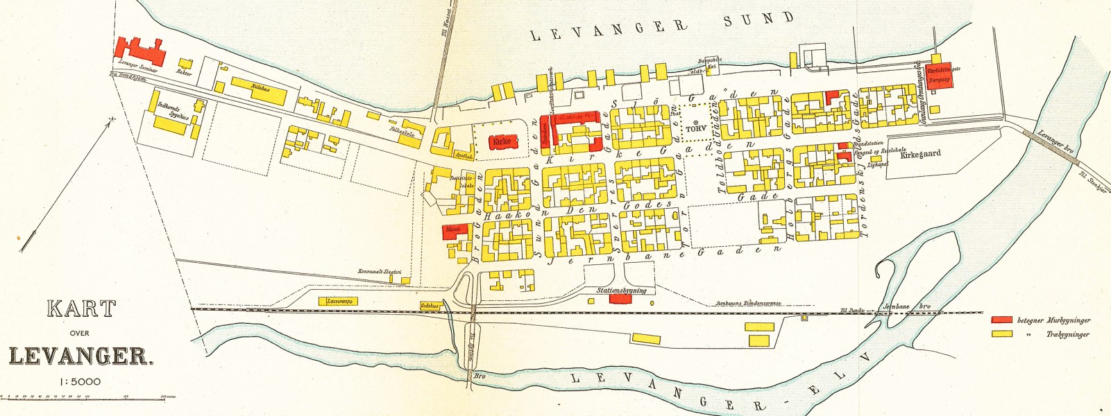 Levanger map 1909