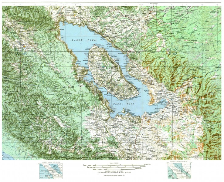 Map of Lake Toba