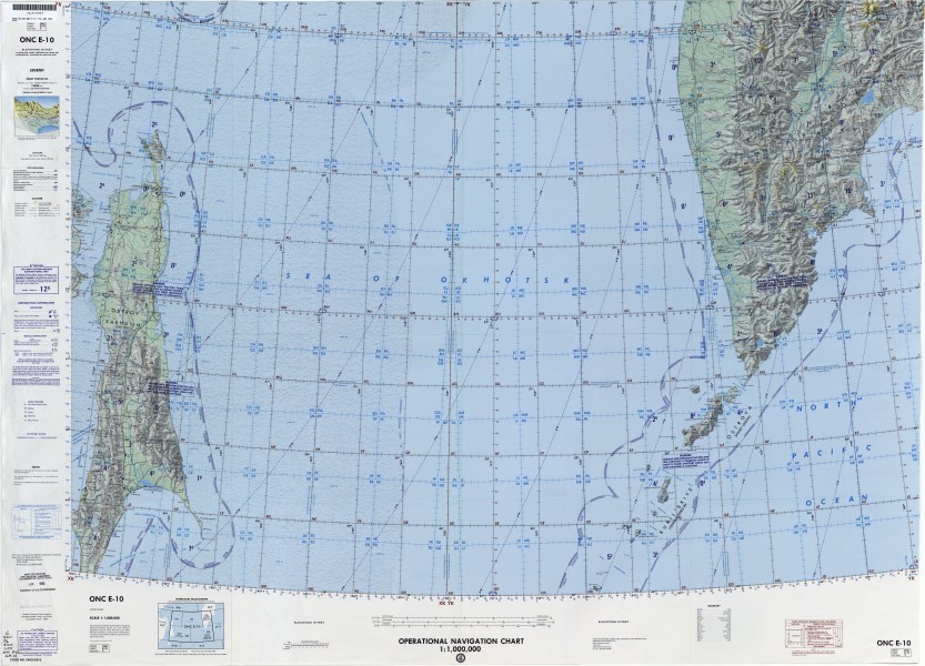 Operational Navigation Chart E-10, 5th edition