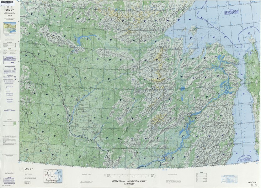 Operational Navigation Chart E-9, 4th edition
