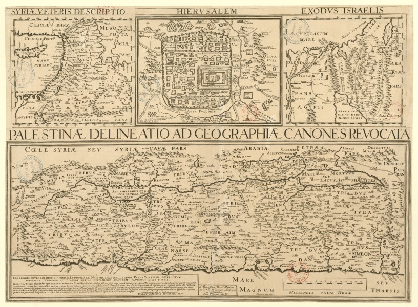 Philippe Briet. Palestinae delineatio ad geographiae canones revocata