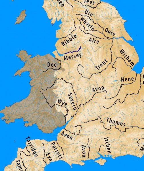 River Mersey map