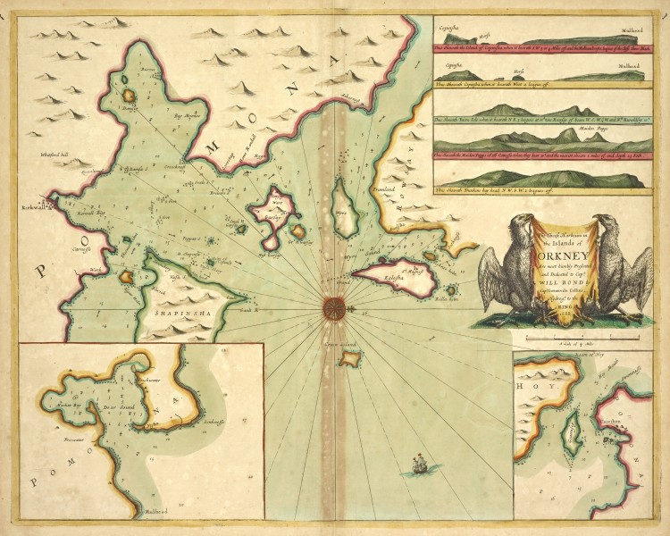 The cheife Harbours in the Islands of ORKNEY (NYPL b13909432-1640563)