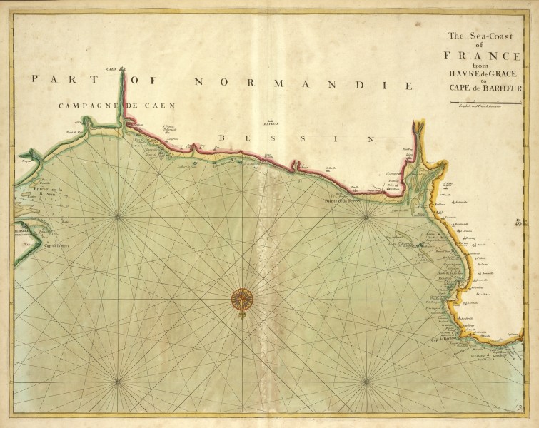 The sea-coast of FRANCE from Havre de Grace to Cape de Barfleur (NYPL b13909432-1640586)