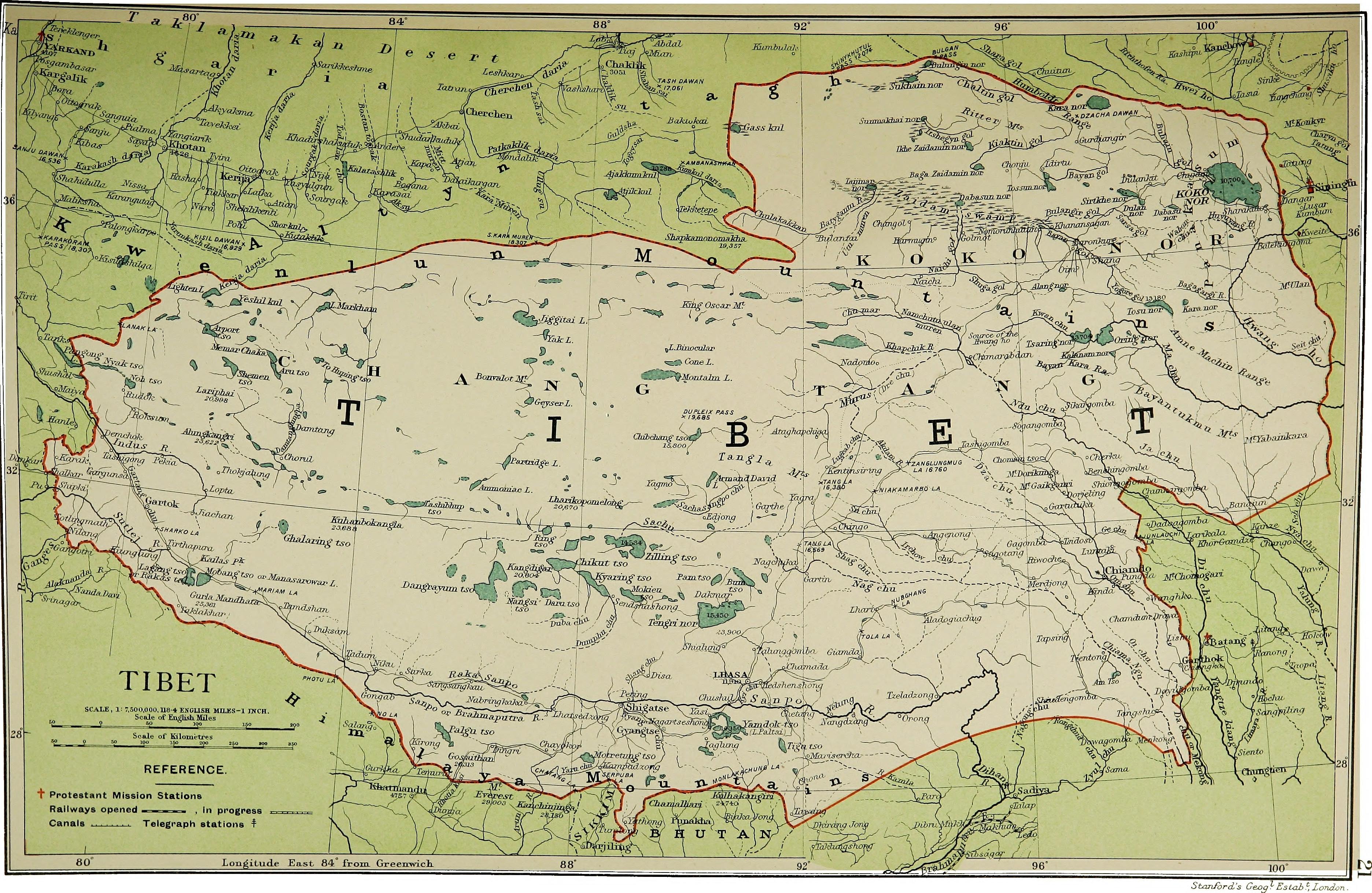 STANFORD(1917) p64 PLATE21. TIBET (14803693893)