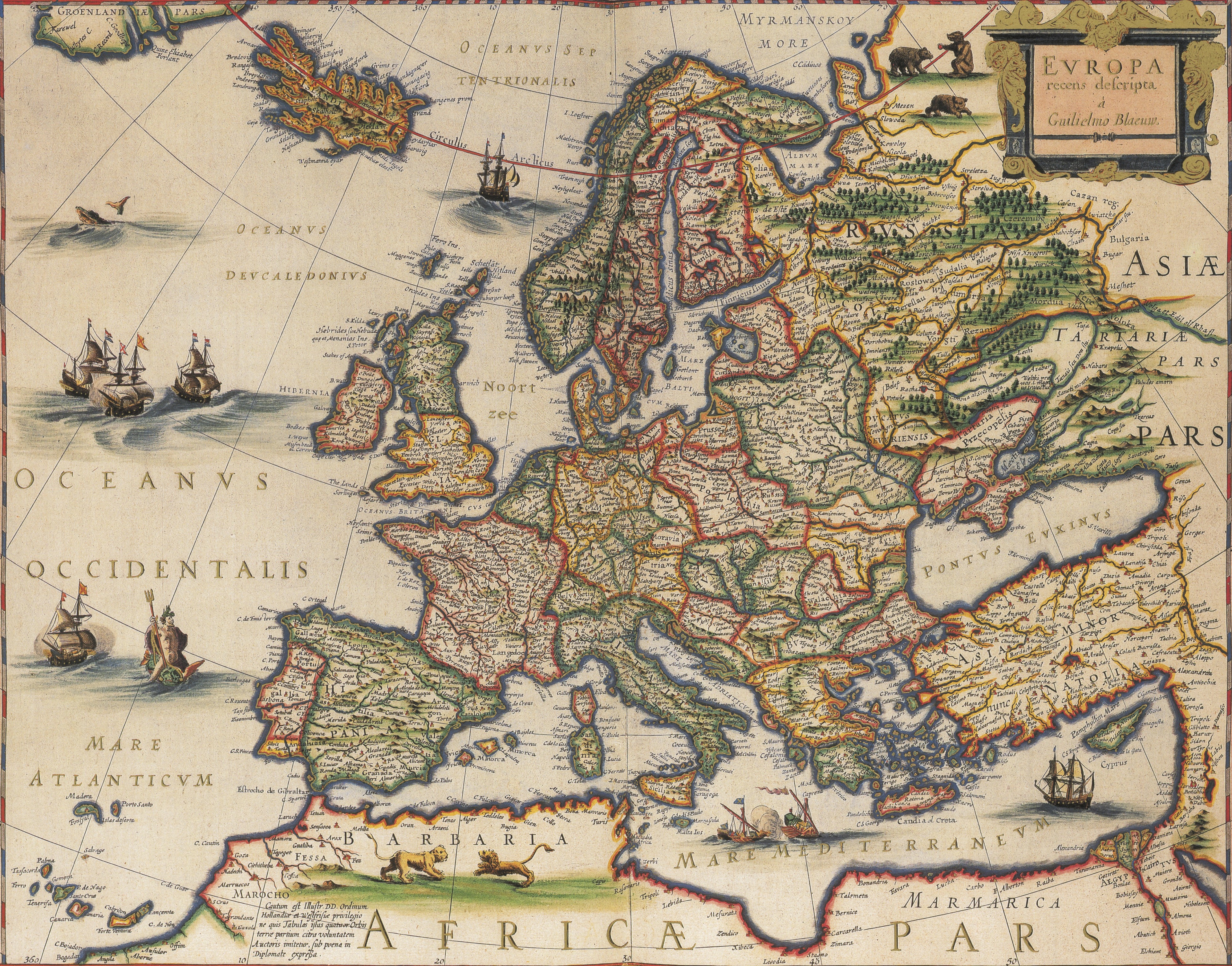 Europa, Blaeuw