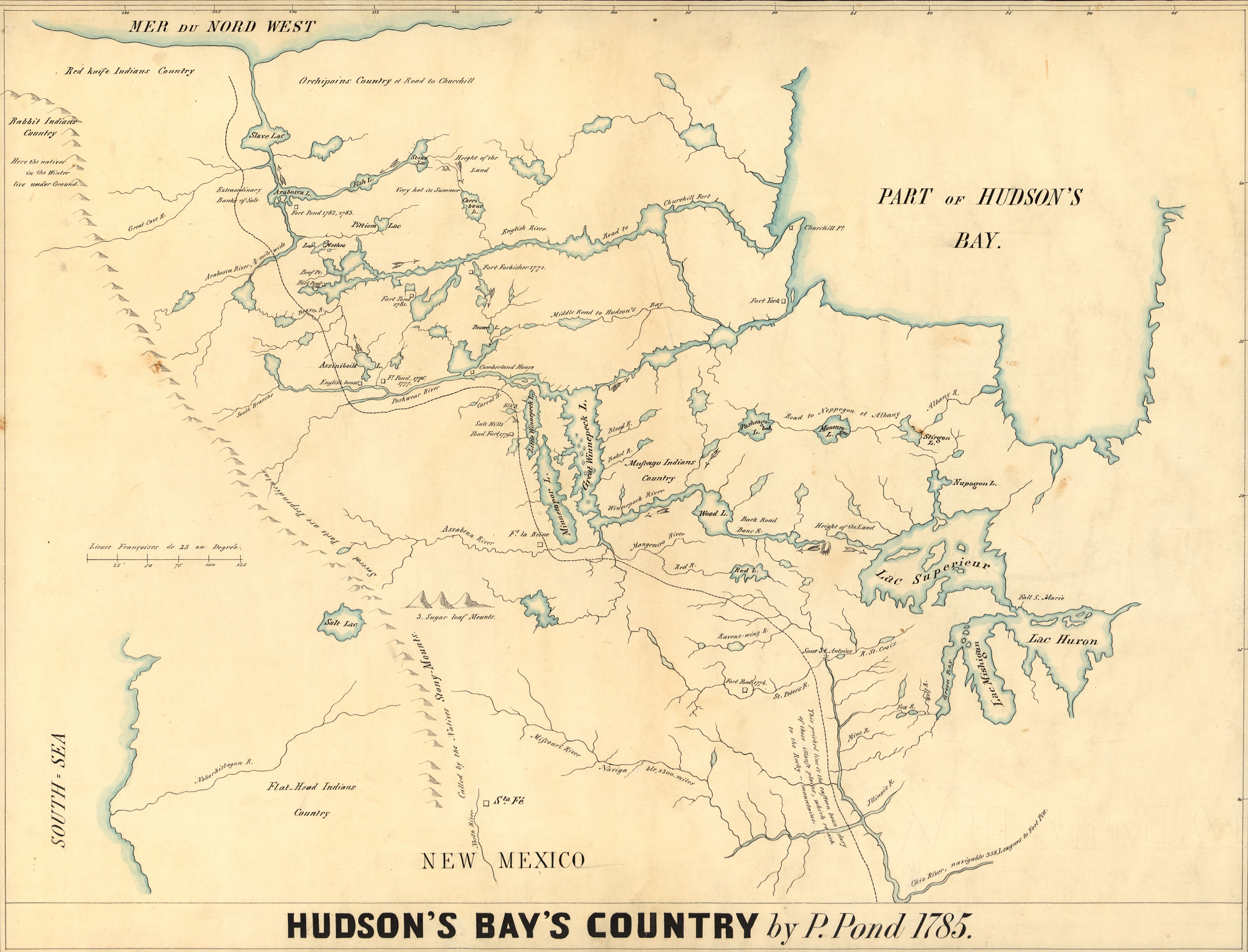Hudson's Bay's Country (Peter Pond 1785)
