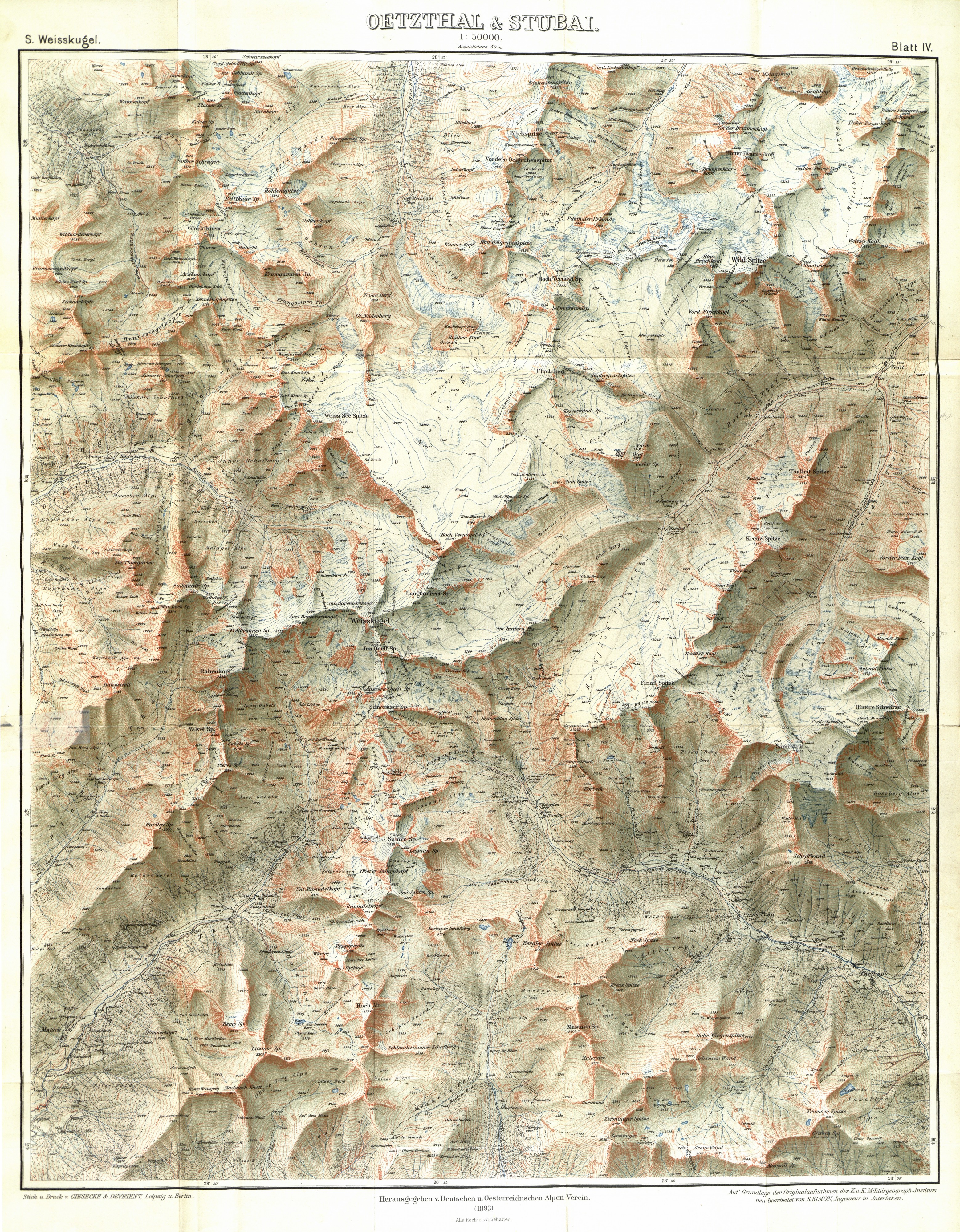 Oetzthal und Stubai Sektion Weisskugel