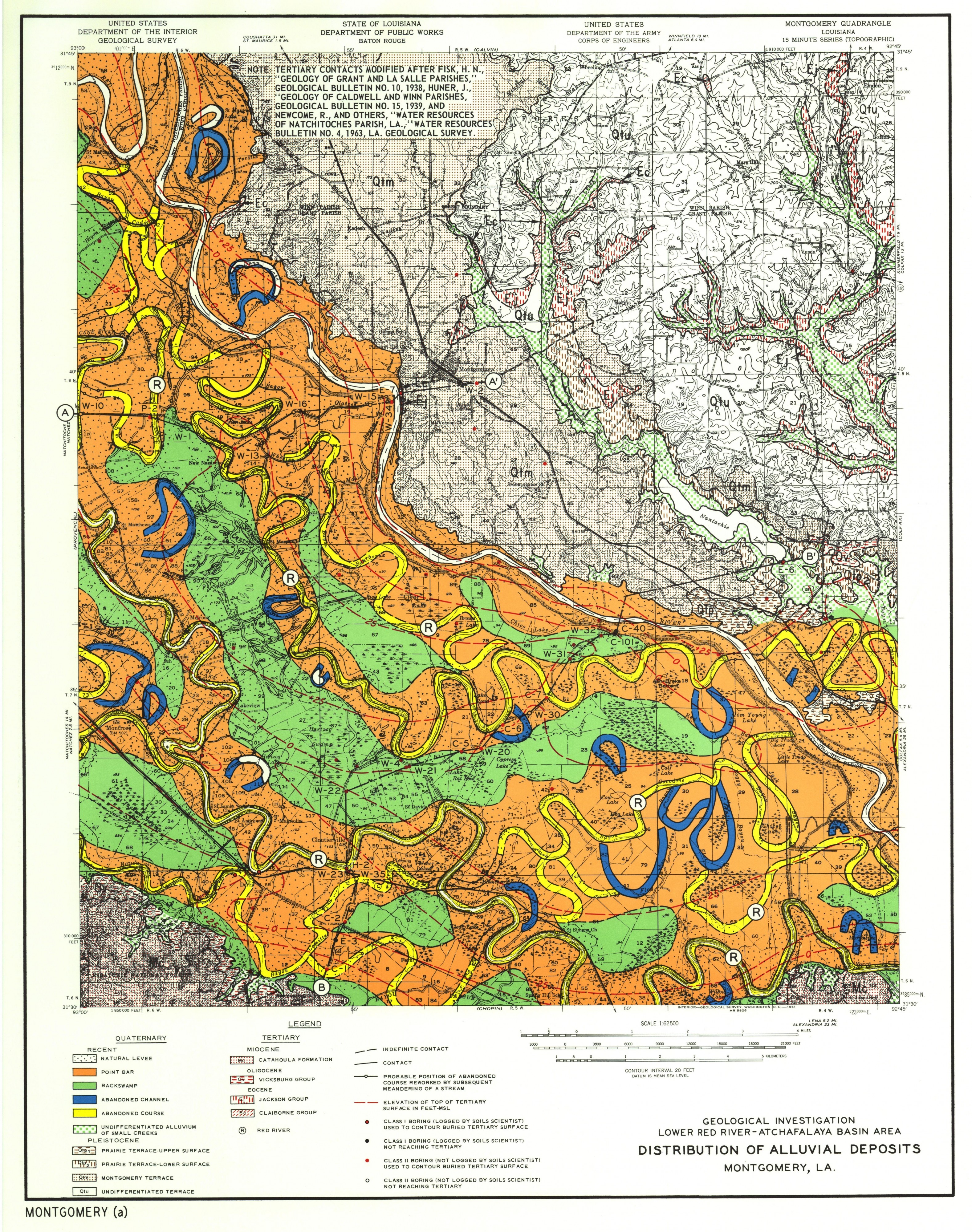 Red River, Louisiana Deposits1
