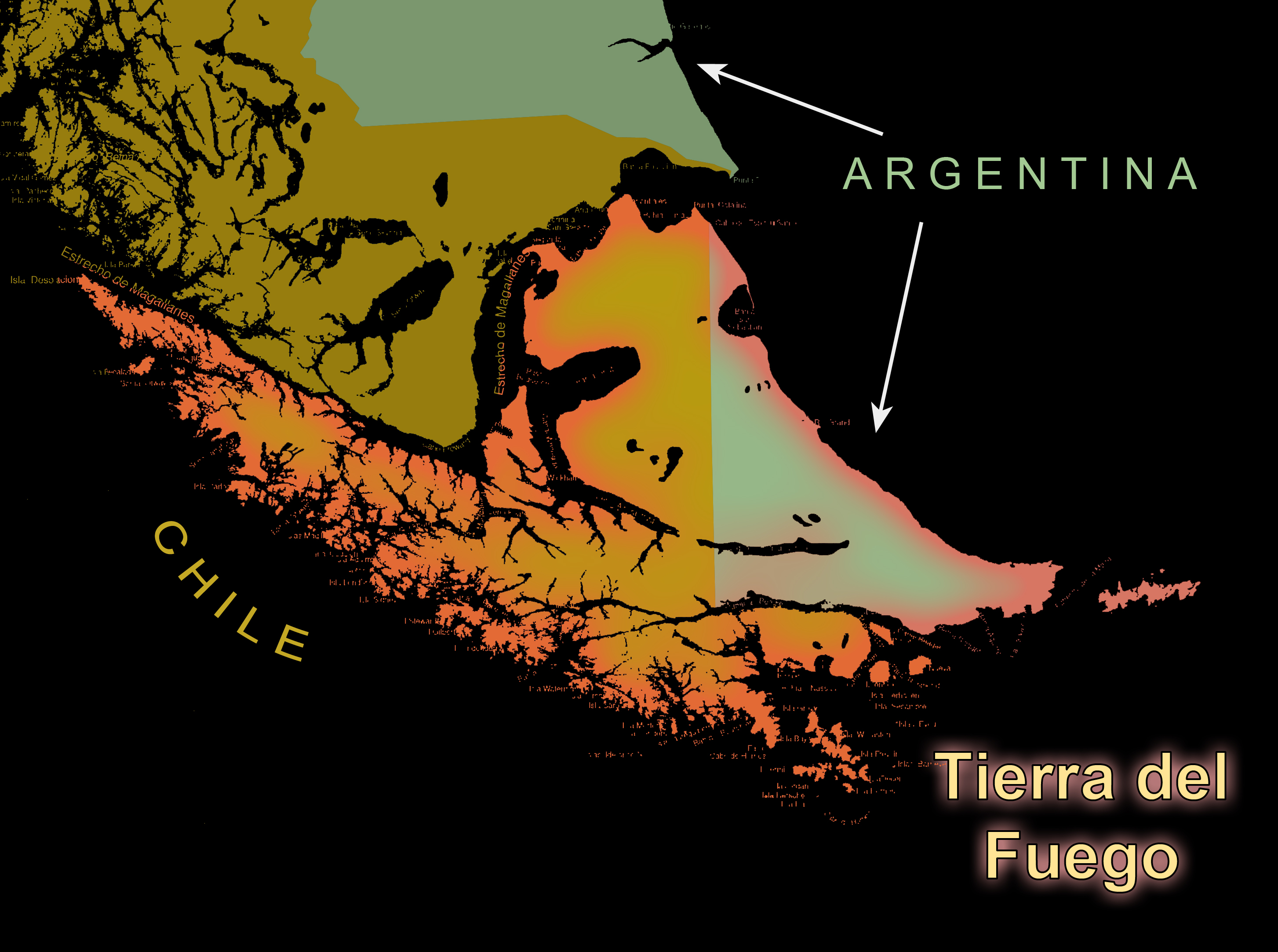 Tierra del Fuego graphic