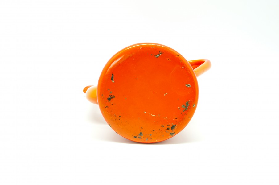 Cafetière orange - fond