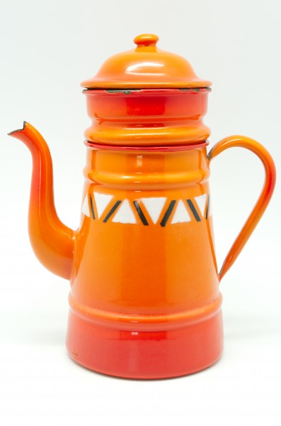 Cafetière orange - gauche