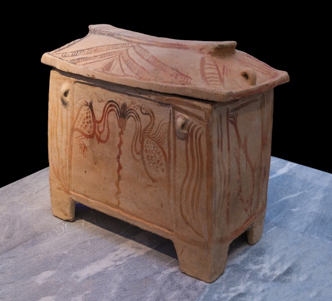 Minoan sarcophagus birds
