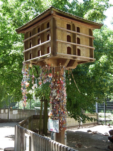 Taubenschlag und Schnullerbaum Wildpark Pforzheim