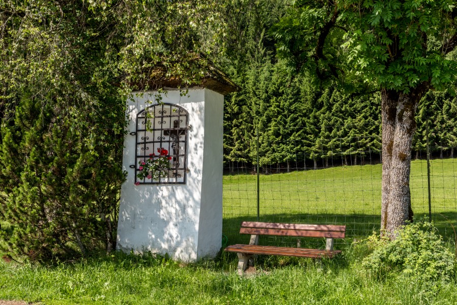 Deutsch-Griffen Spitzwiesen Weggabelung Nischenbildstock 13062017 9346