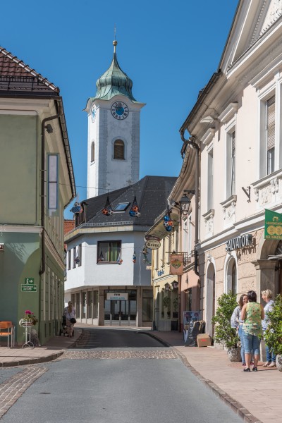 Feldkirchen Amthofgasse Filialkirche hl. Michael Hauptplatz-Ansicht 28062016 2970