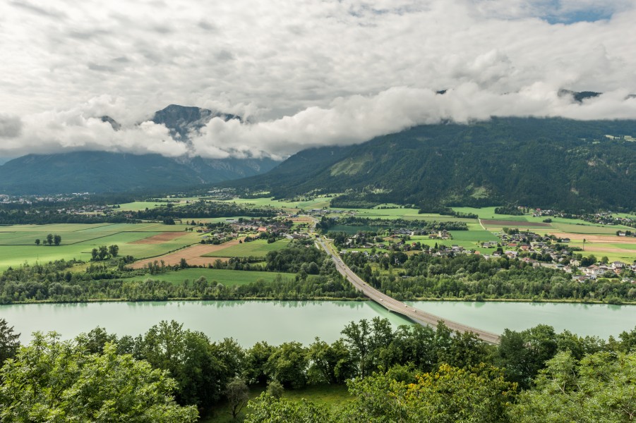 Ferlach Kirschentheuer Draubrücke Ferlacher Horn 13072018 5981