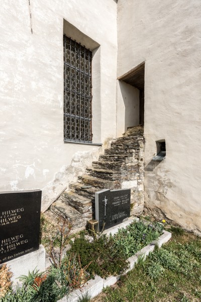 Guttaring Deinsberg Filialkirche hl Jakobus der Aeltere und hl Anna Turmtreppe 21032017 6782