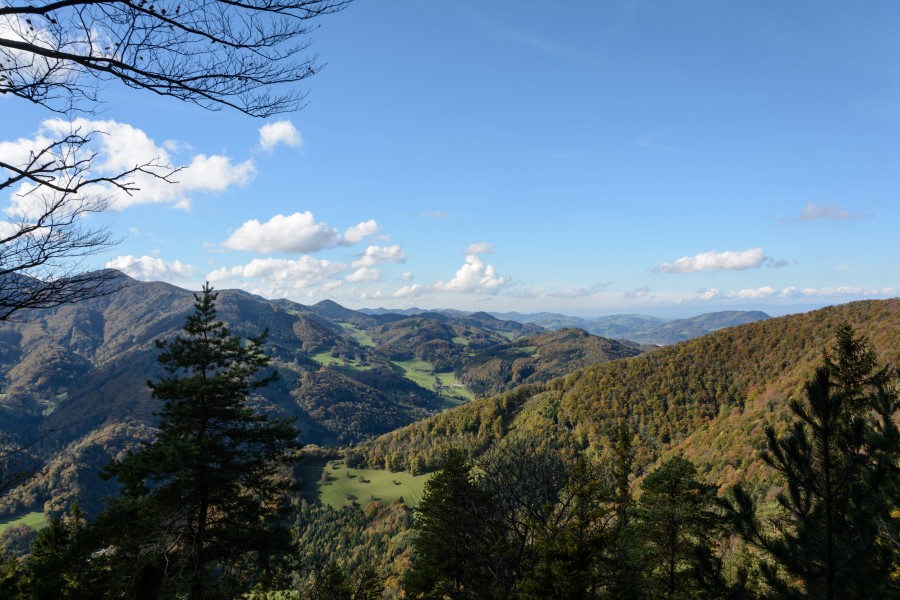 Hainfeld Kirchberg Panorama West 01