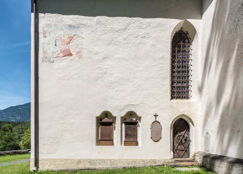Hermagor Egg katholische Pfarrkirche hl Michael Süd-Wand 08062017 9228